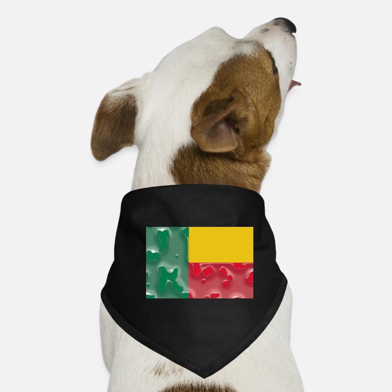Pays pour le Bénin Drapeau national du Bénin Bandana pour chien