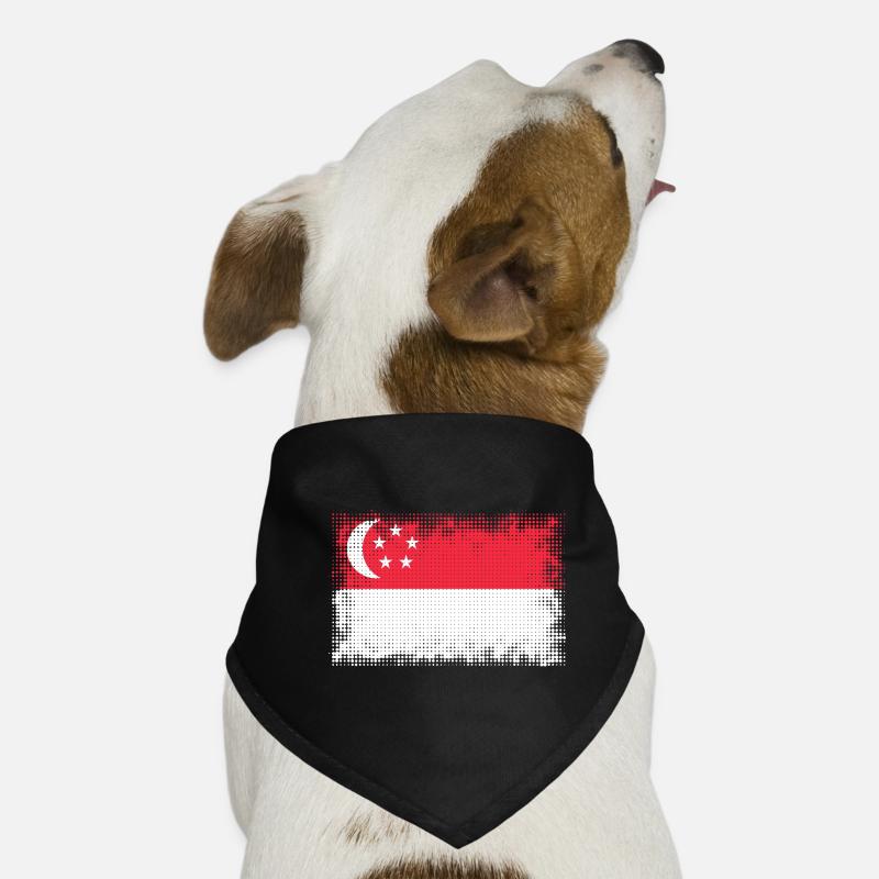 Cadeau pour Singapour Bandana pour chien