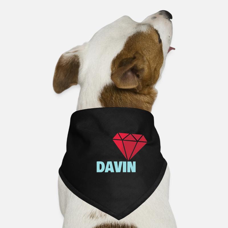 Cadeau pour Davin Bandana pour chien