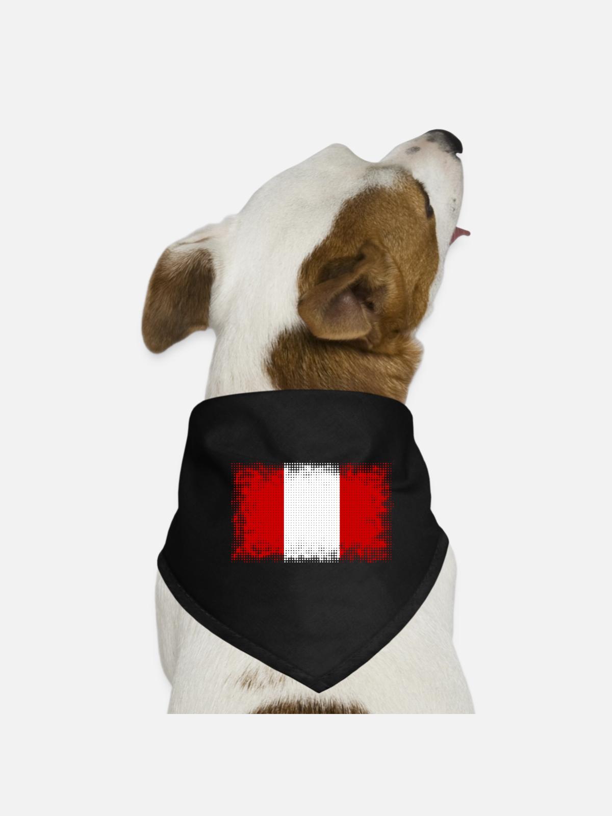 Peru - Dog Bandana - black - Front
