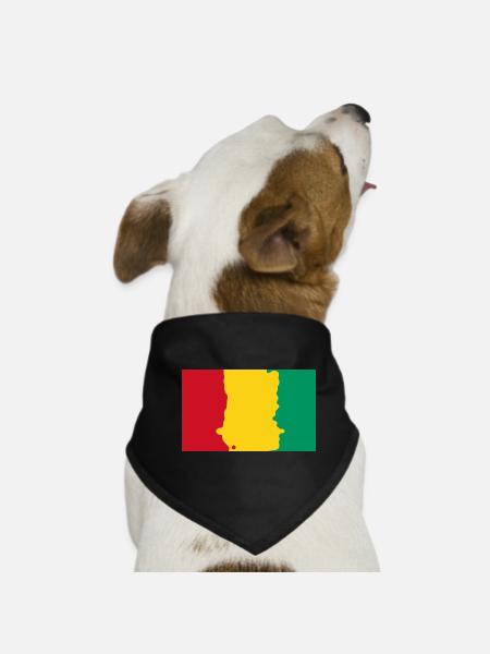 Guinea - Dog Bandana - black - Front