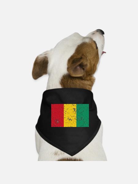 Guinea - Dog Bandana - black - Front