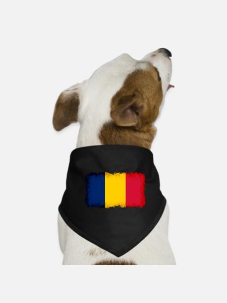 Chad as Chad - Dog Bandana - black - Front