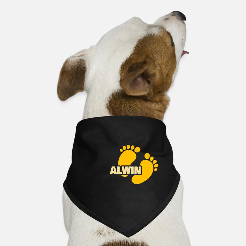Cadeau pour Alwin Bandana pour chien