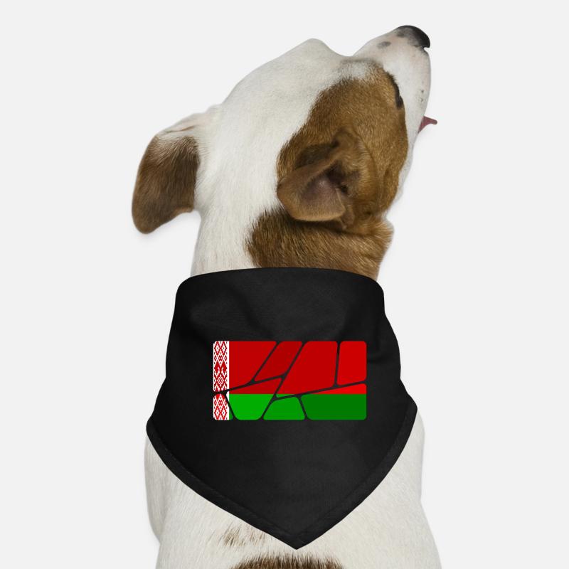 Biélorussie Biélorussie - Bandana pour chien - noir