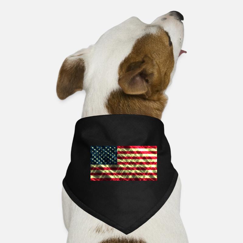 États-Unis États-Unis - Bandana pour chien - noir