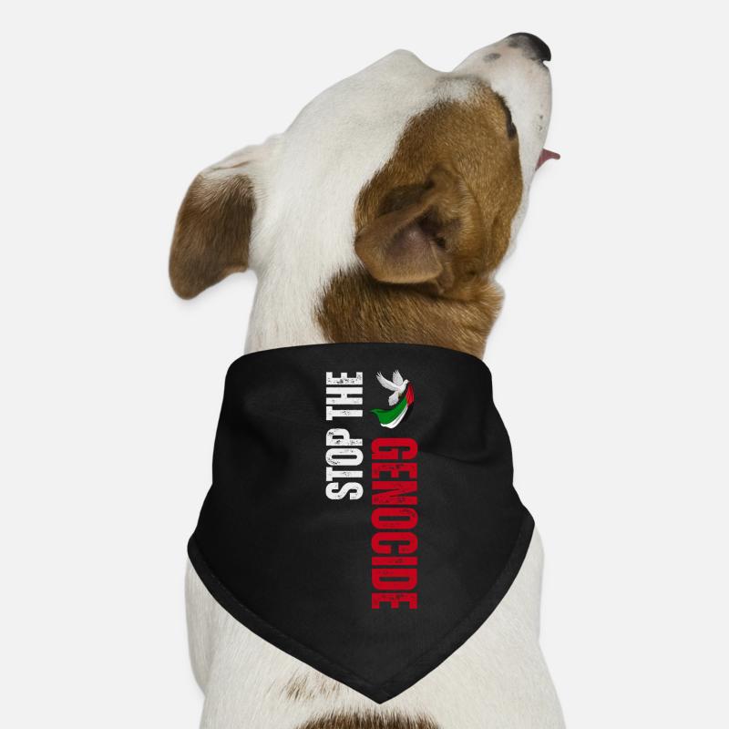 Arrêtez le génocide, libérez la Palestine Bandana pour chien