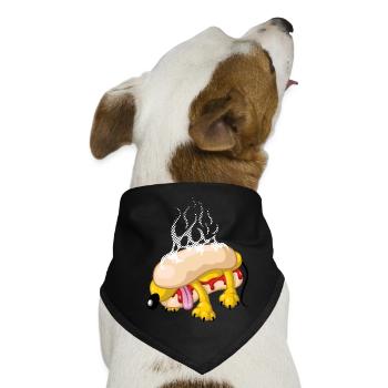 Hot dog - Hunde-Bandana - Schwarz - Vorne