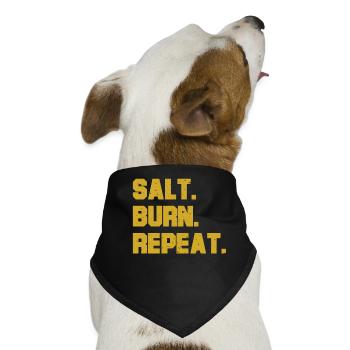 Salt. Burn. Repeat. Funny Supernatural Spirit Tee - Hunde-Bandana - Schwarz - Vorne