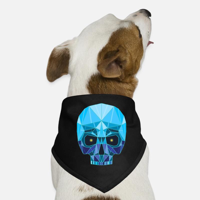 Tête de mort saphir Bandana pour chien