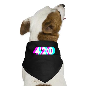 Cannabis - Hunde-Bandana - Schwarz - Vorne