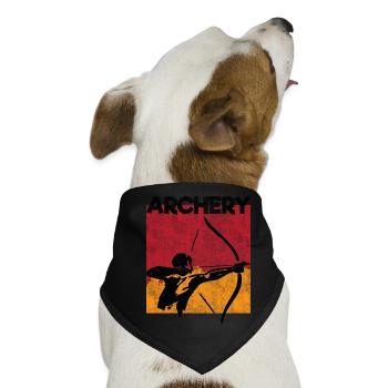Bogen schießen Pfeil Bogen - Hunde-Bandana - Schwarz - Vorne