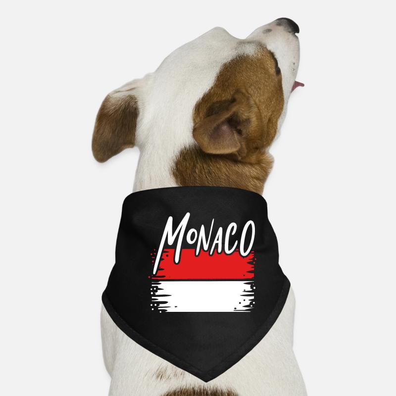 Principauté de Monaco Bandana pour chien