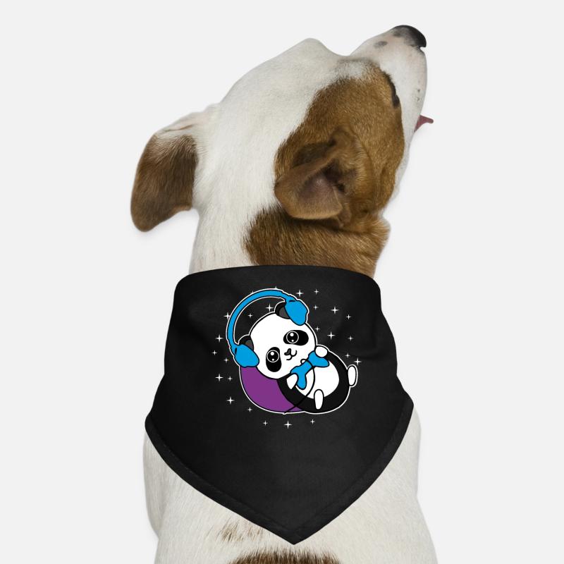 Panda gamer panda bear gambler gift idea Dog Bandana