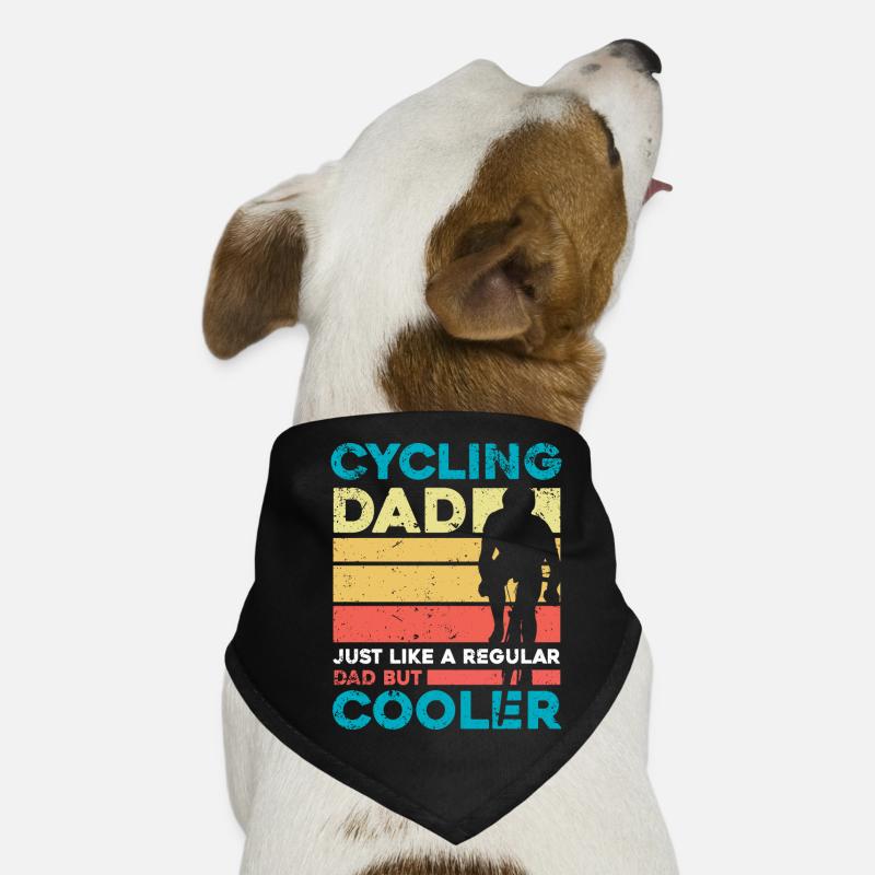 Cycling Dad | cool papa cycliste cycliste Bandana pour chien