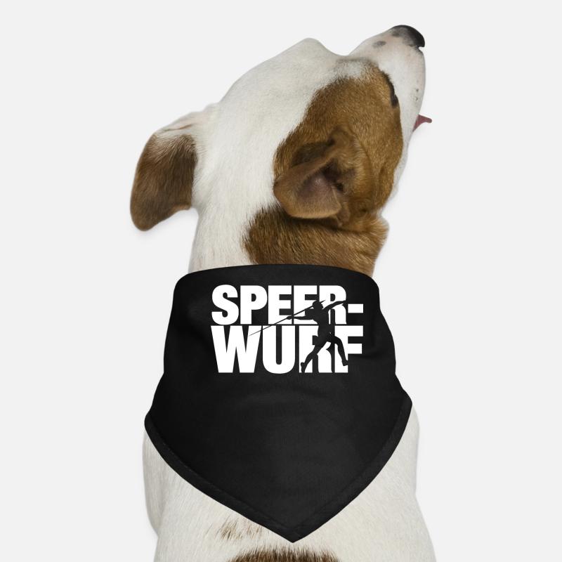 Speerwerfen Speerwurf Speerwerfer Speer Geschenk Hunde-Bandana