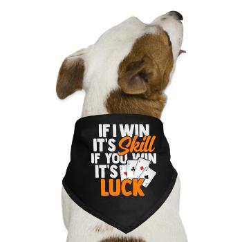 Poker - Hunde-Bandana - Schwarz - Vorne