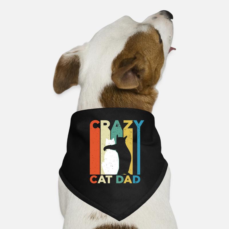 Crazy Cat Dad Gift Cats Dad Cat Dog Bandana