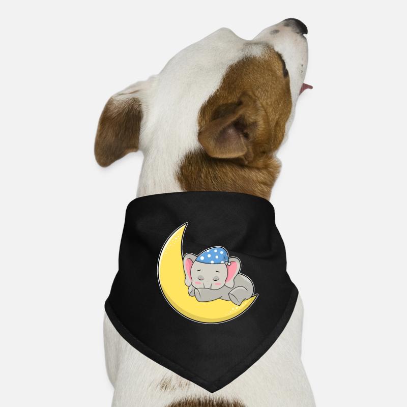 Lune éléphant Bandana pour chien