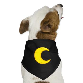Mond - Hunde-Bandana - Schwarz - Vorne