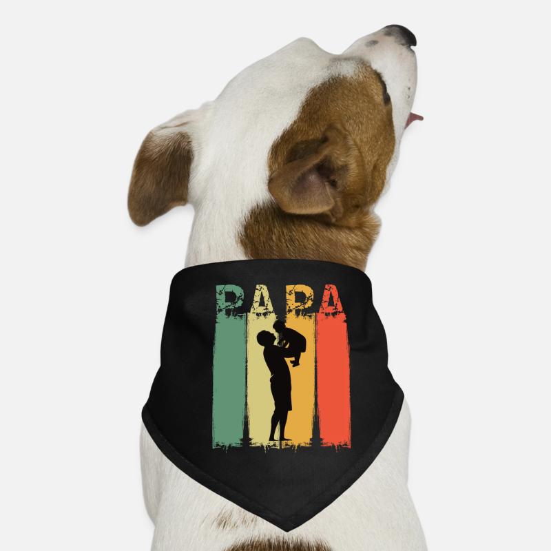 Papa und Sohn das Team Geschenkidee Vatertag Hunde-Bandana