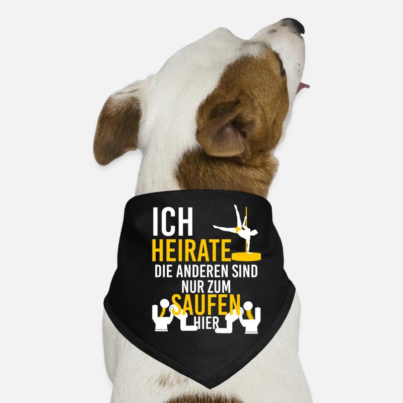 Junggesellenabschied - Hunde-Bandana - Schwarz