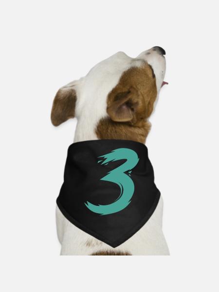 3 - Bandana pour chien - noir - Devant
