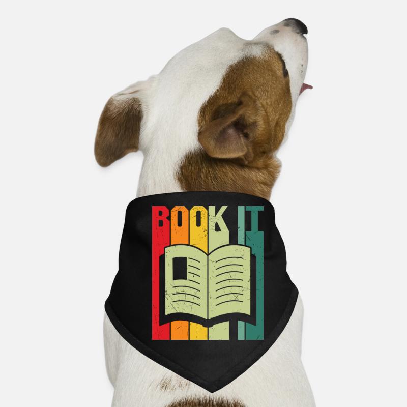 Book it reading book lover Hunde-Bandana