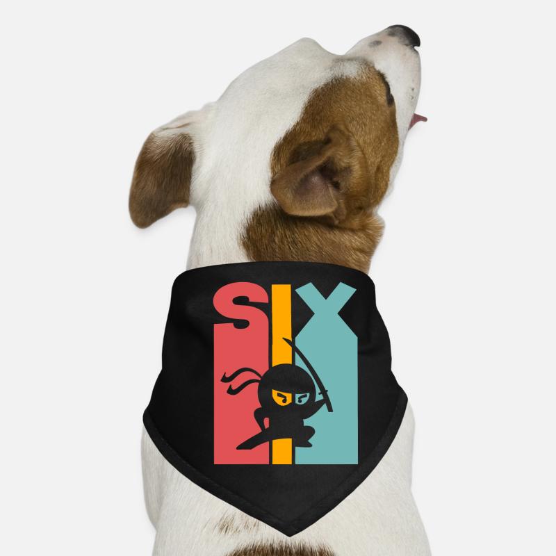 Ninja 6th Birthday Kids Dog Bandana