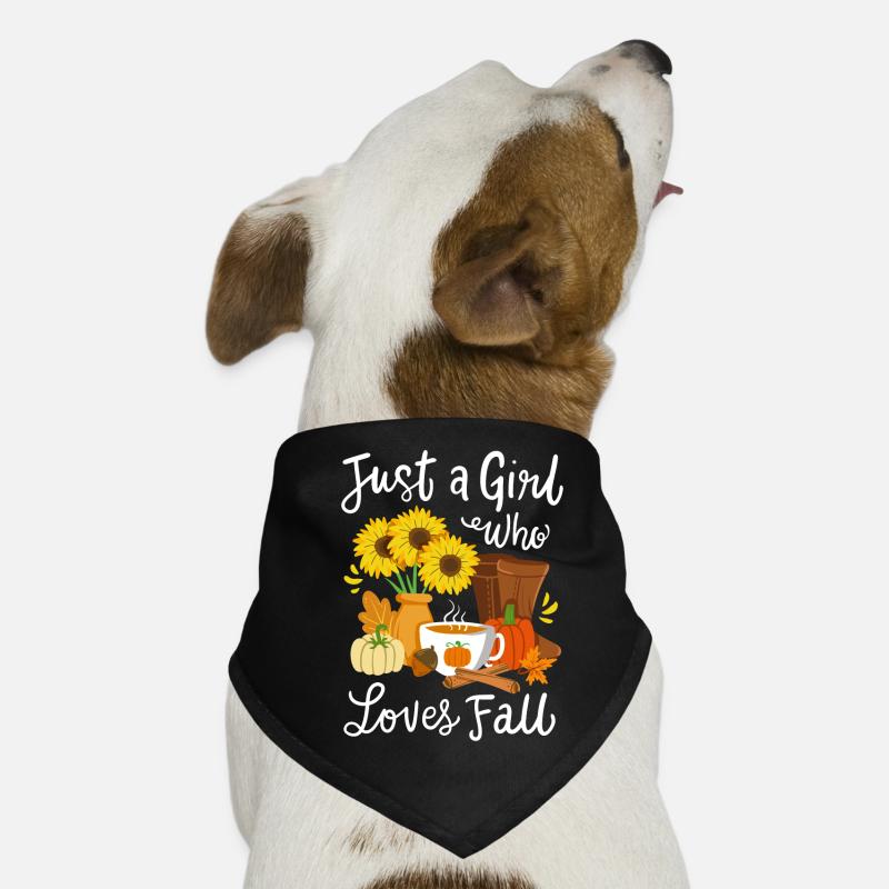 Herbst Herbstsaison - Hunde-Bandana - Schwarz