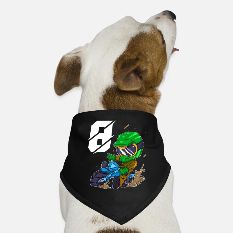 8 Jahre Motocross Kinder Hunde-Bandana
