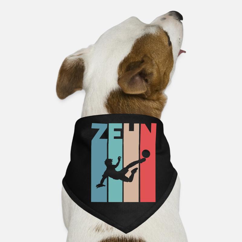 Fußball 10 Jahre Kinder Kindergeburtstag Hunde-Bandana