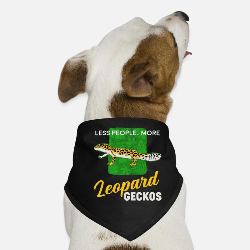Reptile Lover Less People More Leopard Geckos Dog Bandana
