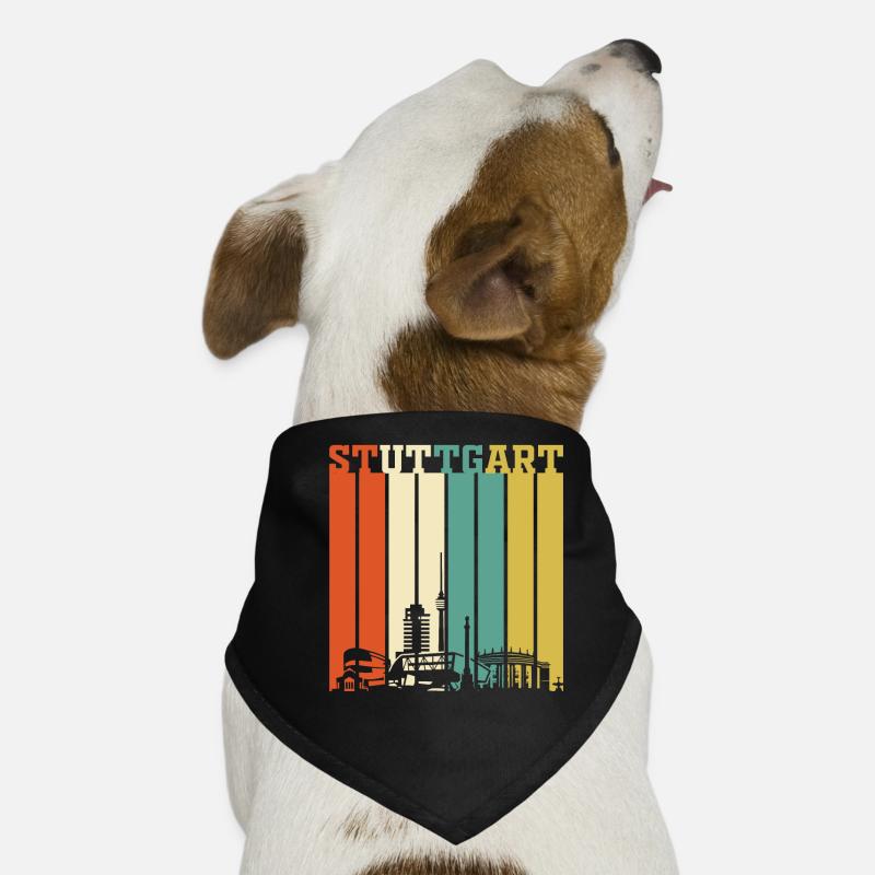 Stuttgart | Stuttgart Geschenk Skyline Hunde-Bandana