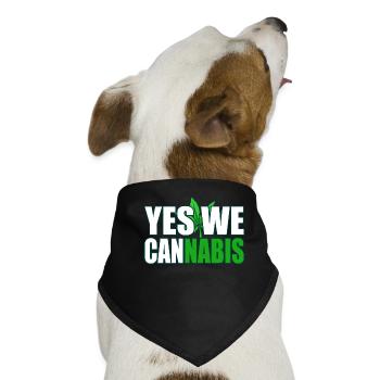 Cannabis - Hunde-Bandana - Schwarz - Vorne
