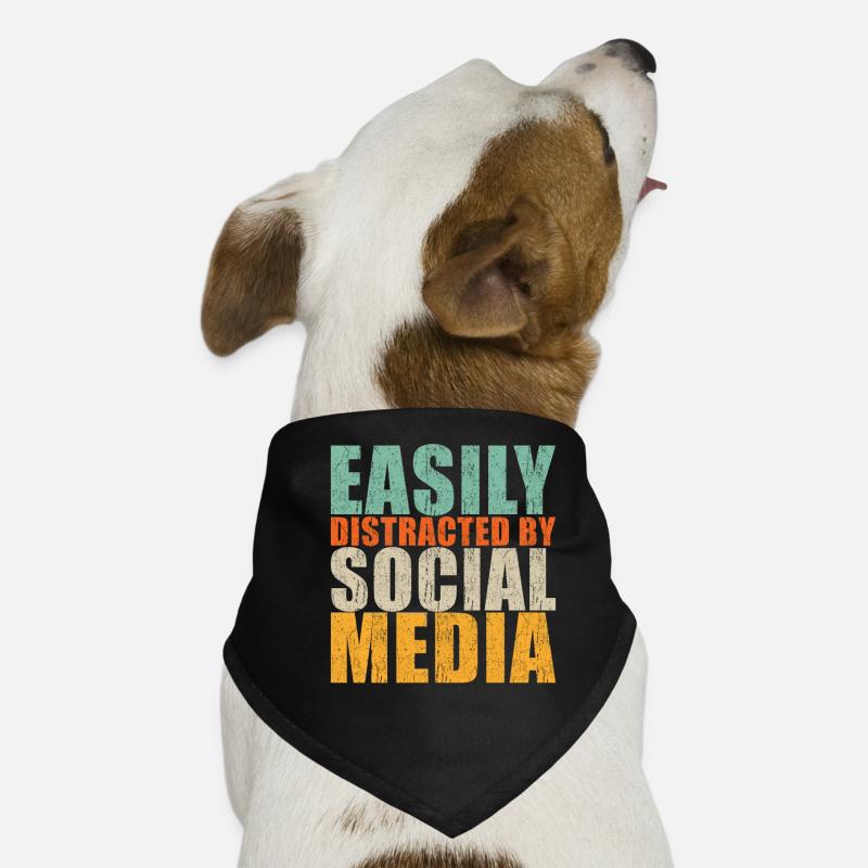 Social Media Spruch Hunde-Bandana