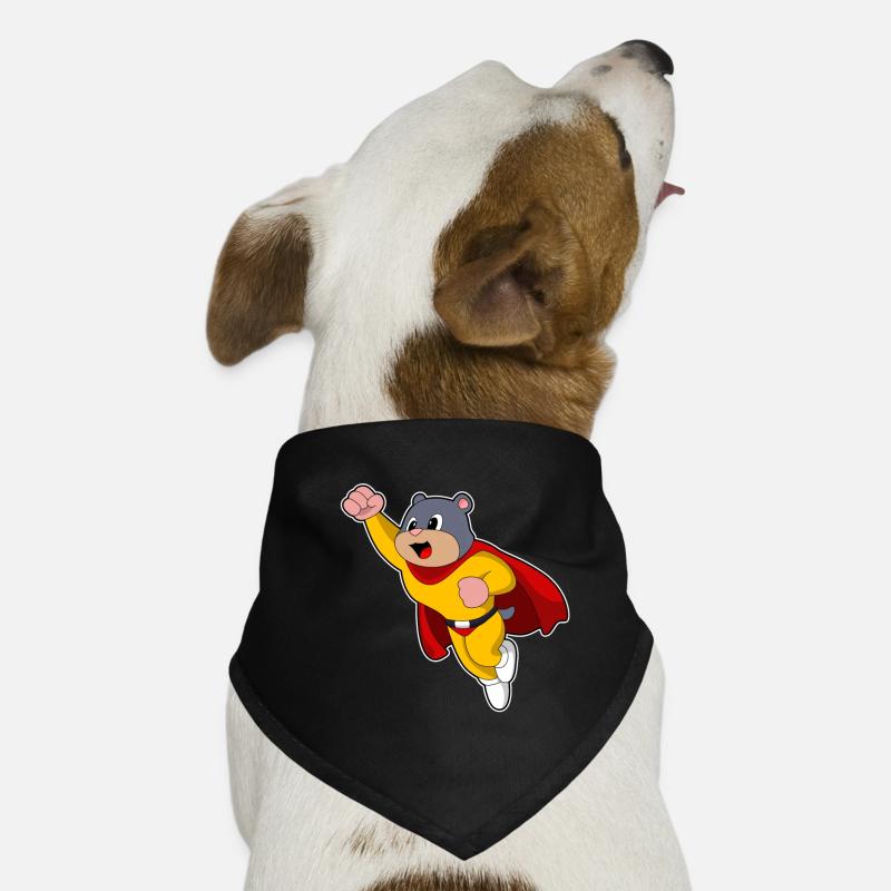 Maulwurf Superheld Umhang Hunde-Bandana