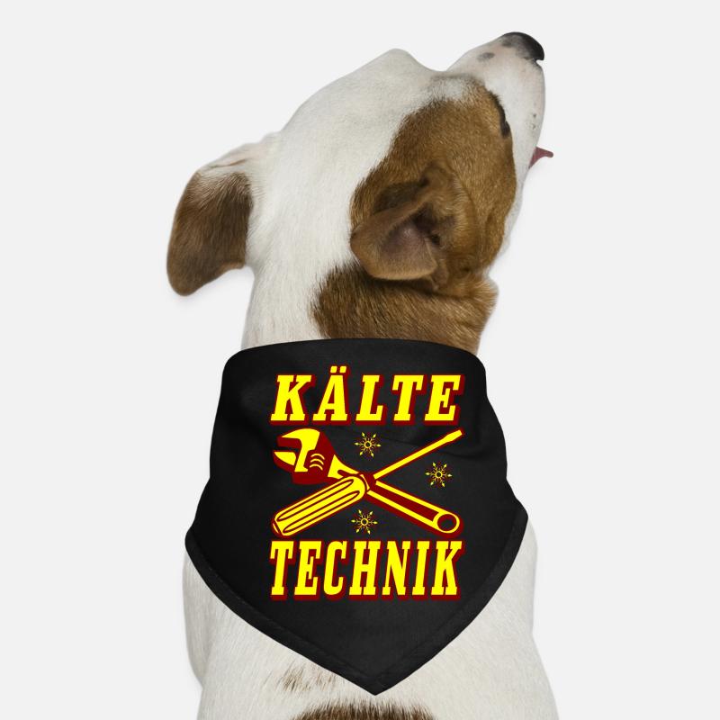 Kälte Technik Retro Design Hunde-Bandana