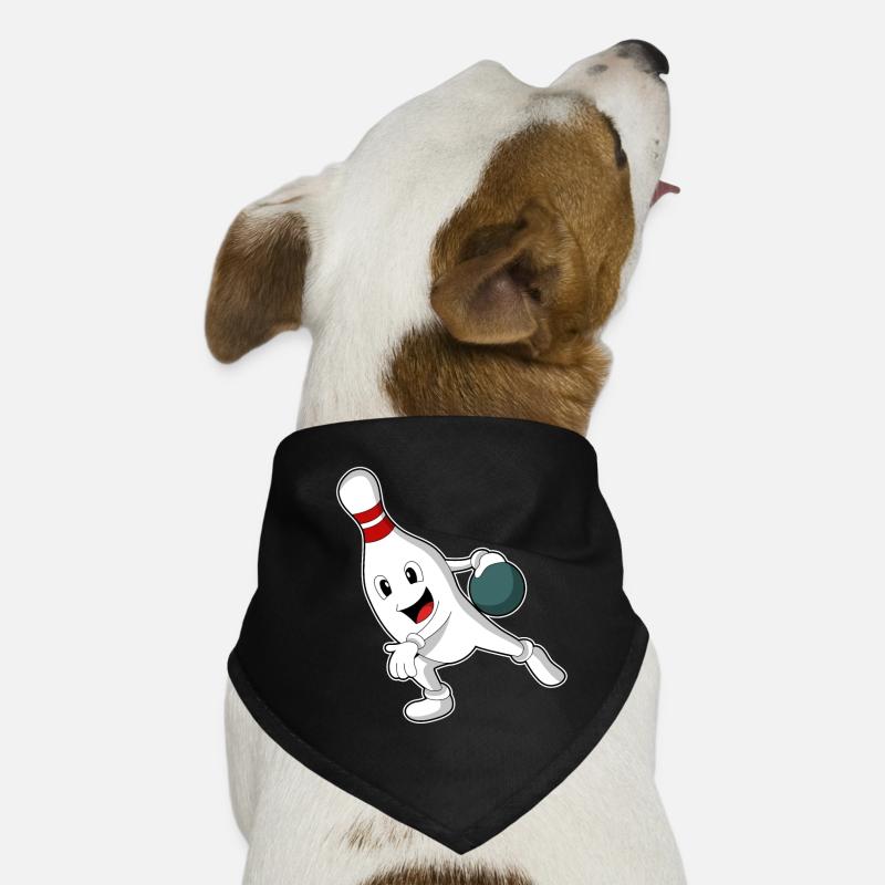 Quille à boule de bowling Bandana pour chien