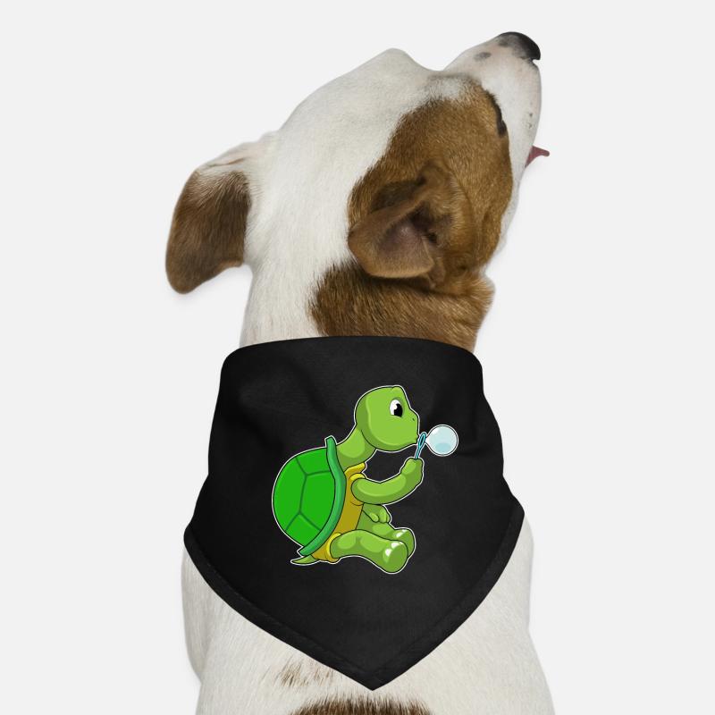 Tortue avec des bulles de savon Bandana pour chien