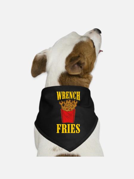 Mécanicien - Parce que même les ingénieurs ont besoin de héros - Bandana pour chien - noir - Devant