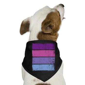 Grunge Hintergrund - Hunde-Bandana - Schwarz - Vorne