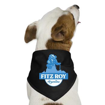 Fitz Roy Trek – Argentinien - Hunde-Bandana - Schwarz - Vorne