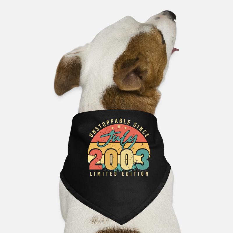 Born in July 2003 Dog Bandana