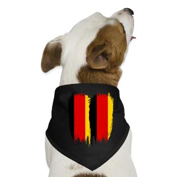 Deutschland Flagge Deutschland - Hunde-Bandana - Schwarz - Vorne