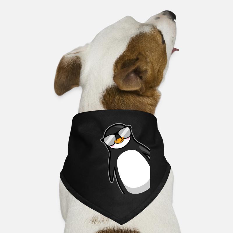 Lustiger Pinguin Mit Sonnenbrille Cooles Geschenk Hunde-Bandana