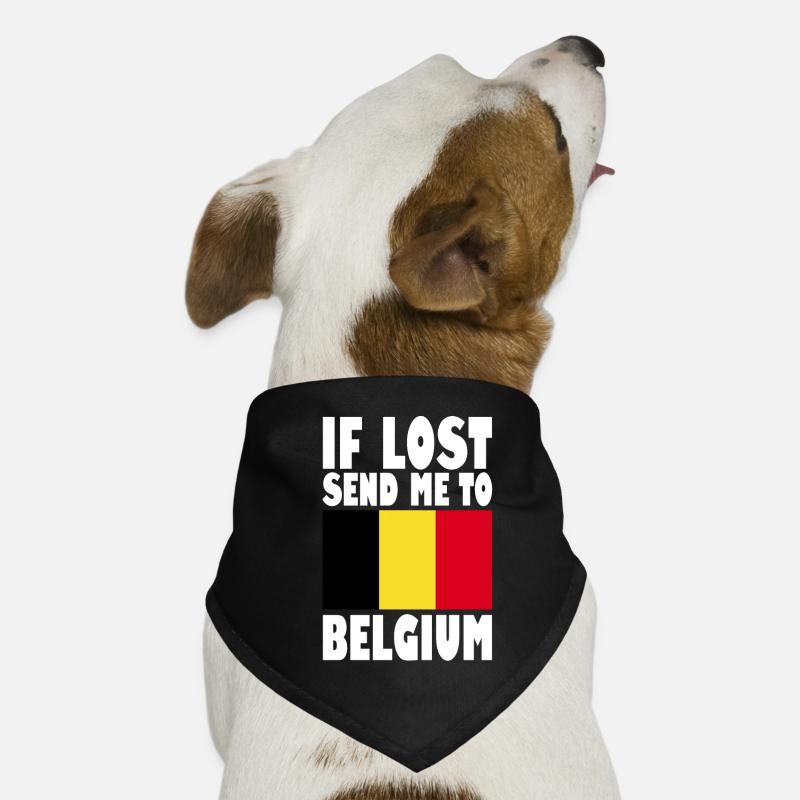 Belgien Flagge Spruch Hunde-Bandana