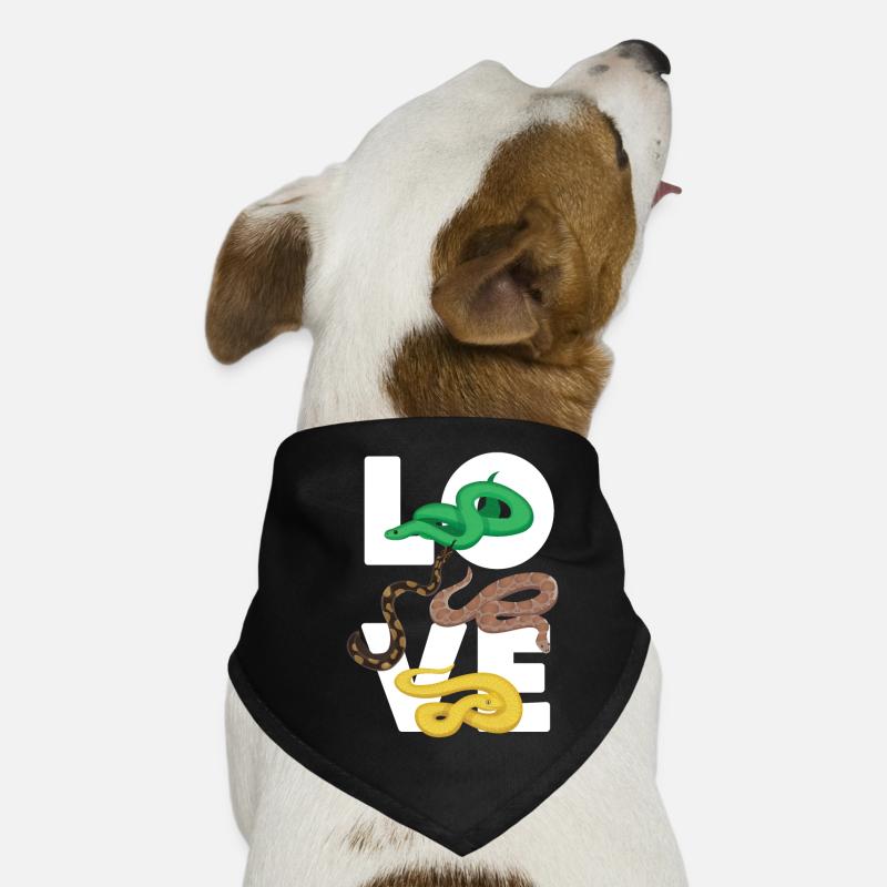 Snake Serpent Love Dog Bandana