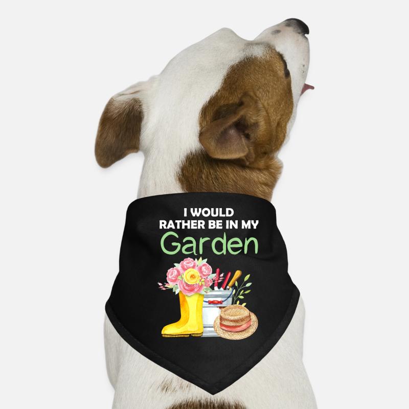 Garten Lustiger Spruch Hobbygärtner Geschenkidee Hunde-Bandana