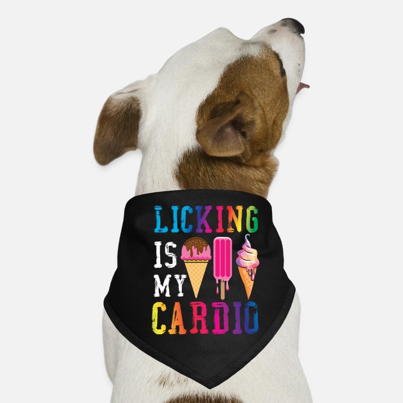 Le léchage de cône de crème glacée est mon Bandana pour chien